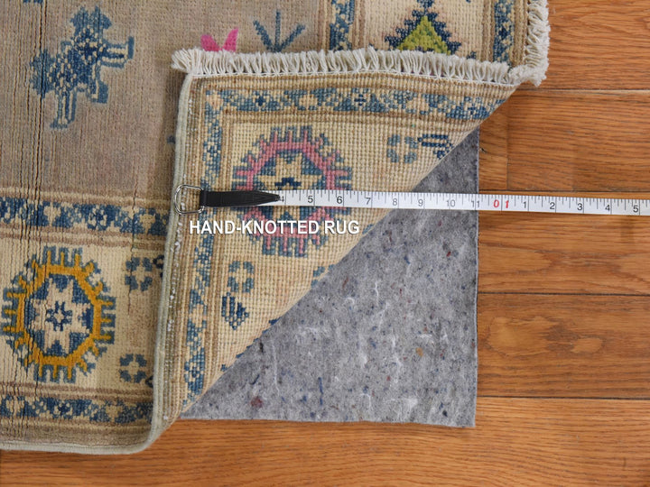 3'5" x 4'10" New Hand Knotted Brown Wool Rectangle Oriental Rug - MOA10278908