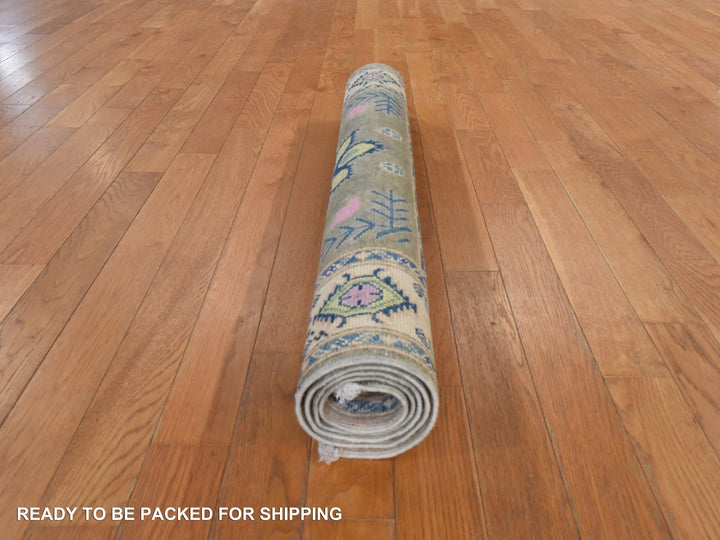 3'5" x 4'10" New Hand Knotted Brown Wool Rectangle Oriental Rug - MOA10278908