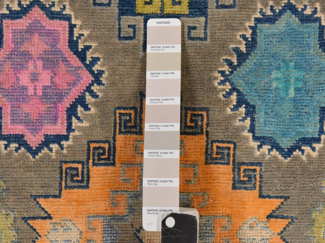3'2" x 4'9" New Hand Knotted Brown Wool Rectangle Oriental Rug - MOA10278909