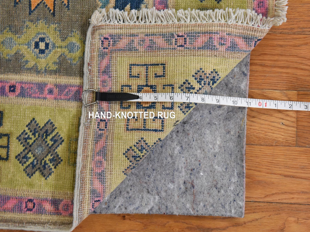 3'2" x 4'9" New Hand Knotted Brown Wool Rectangle Oriental Rug - MOA10278909