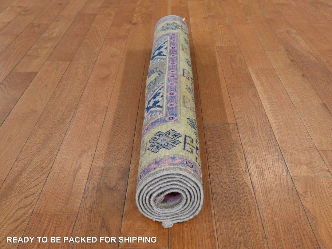 3'2" x 4'9" New Hand Knotted Brown Wool Rectangle Oriental Rug - MOA10278909