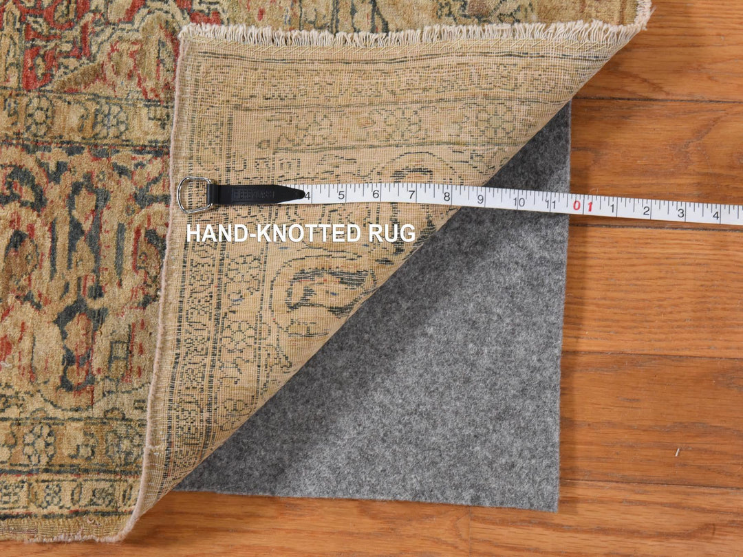 4'3" x 6'8" Vintage Hand Knotted Beige Wool Rectangle Oriental Rug - MOA10278914