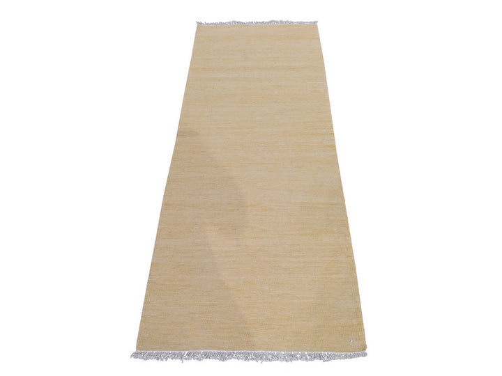 2'6" x 6'3" New Hand Woven Brown Wool Runner Oriental Rug - MOA10278930