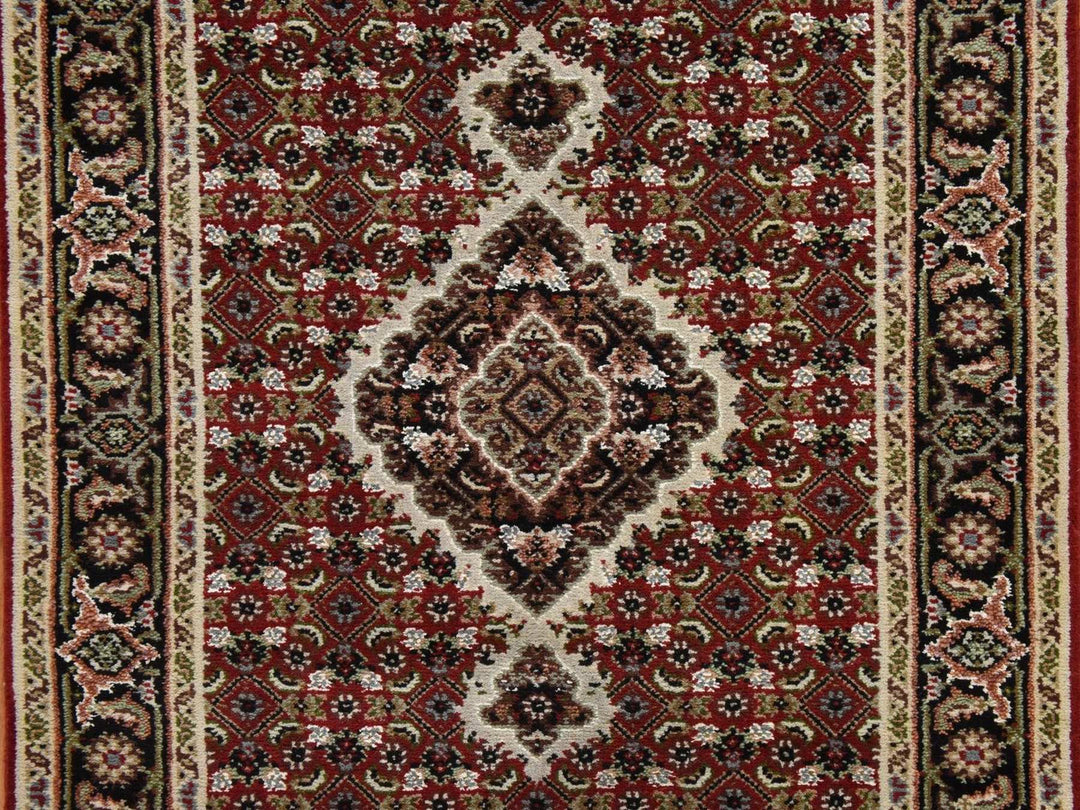 2'8" x 10'1" New Hand Knotted Red Wool Runner Oriental Rug - MOA10278931