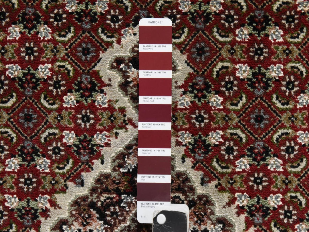 2'8" x 10'1" New Hand Knotted Red Wool Runner Oriental Rug - MOA10278931