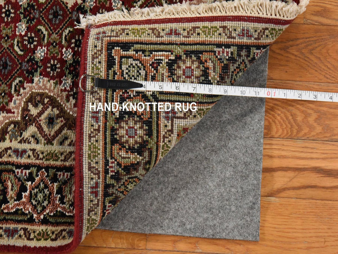 2'8" x 10'1" New Hand Knotted Red Wool Runner Oriental Rug - MOA10278931