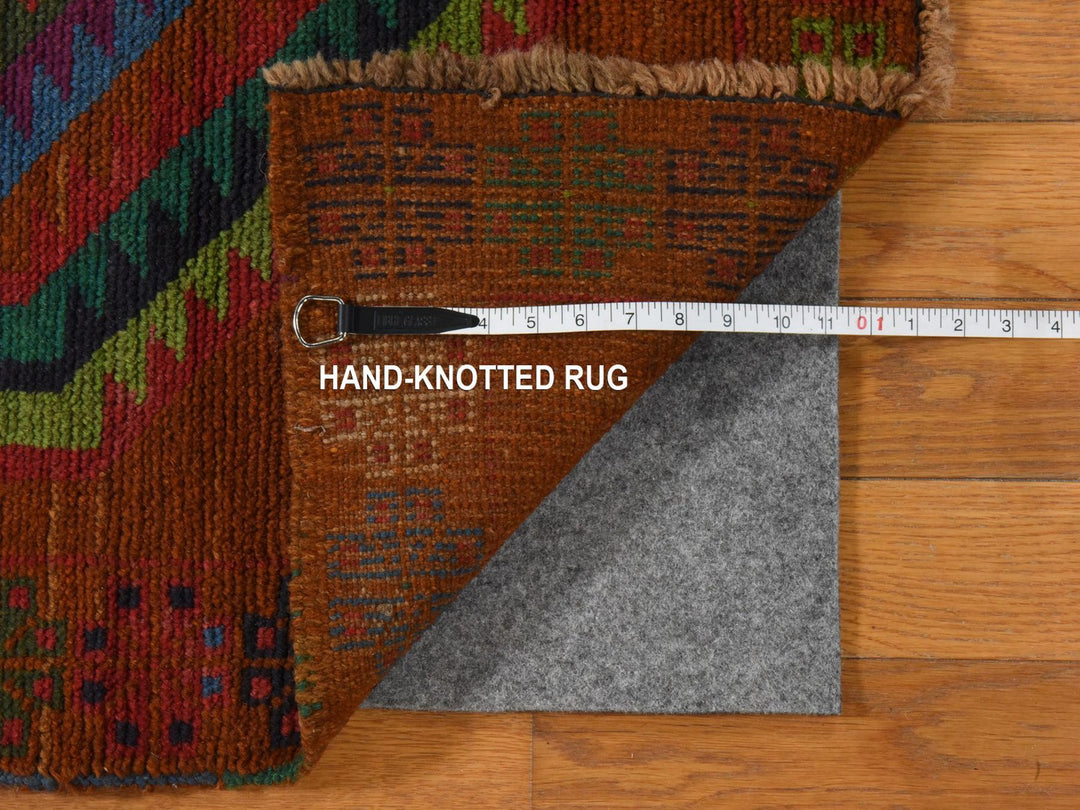 6'0" x 8'0" New Hand Knotted Brown Wool Rectangle Oriental Rug - MOA10278935