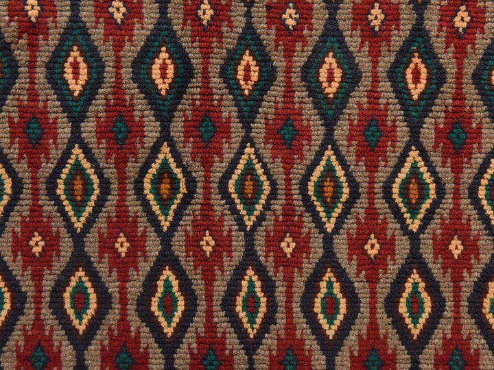 6'2" x 7'3" New Hand Knotted Grey Wool Rectangle Oriental Rug - MOA10278936