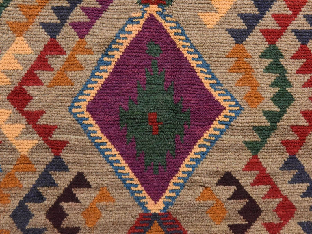 5'8" x 7'6" New Hand Knotted Grey Wool Rectangle Oriental Rug - MOA10278937