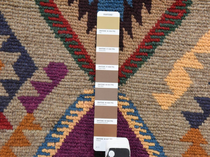 5'8" x 7'6" New Hand Knotted Grey Wool Rectangle Oriental Rug - MOA10278937