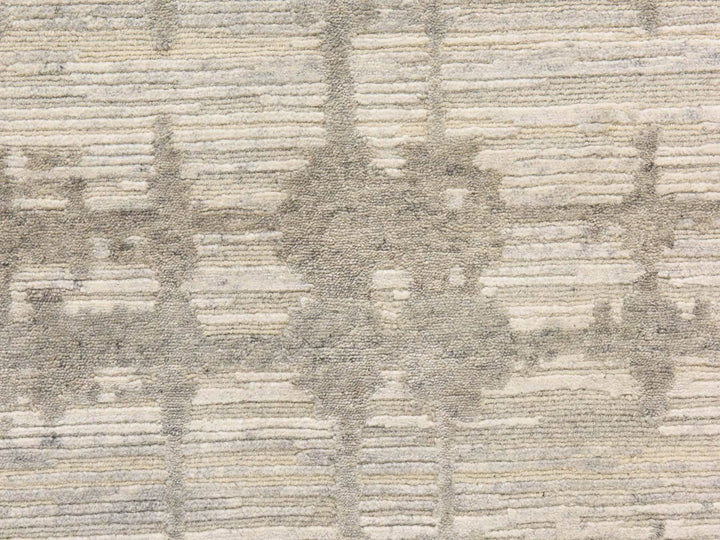 2'6" x 8'0" New Hand Knotted Ivory Wool Runner Oriental Rug - MOA10278944