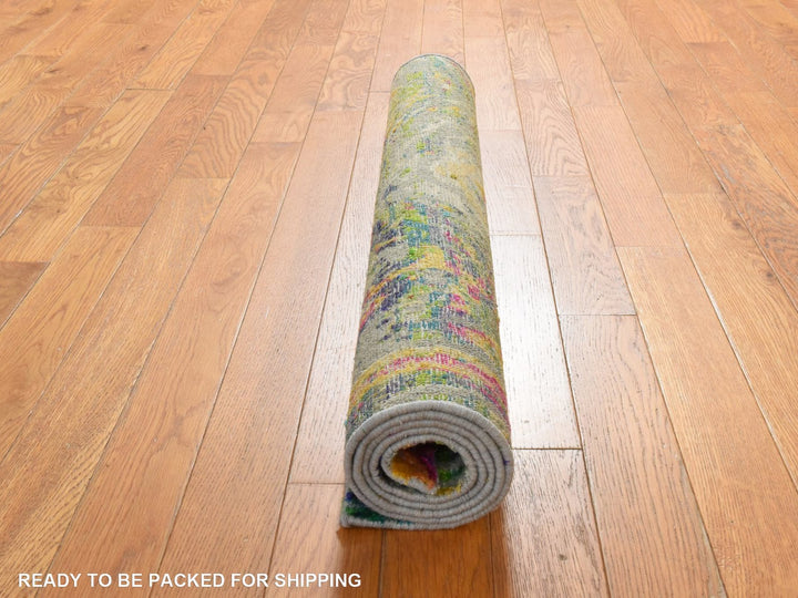 3'0" x 5'0" New Hand Knotted Multicolored Wool & Silk Rectangle Oriental Rug - MOA10278947