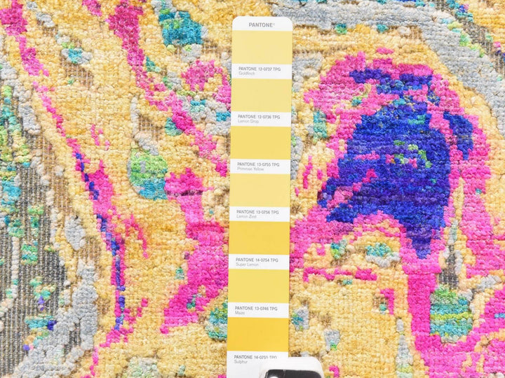 3'0" x 5'0" New Hand Knotted Multicolored Wool & Silk Rectangle Oriental Rug - MOA10278949