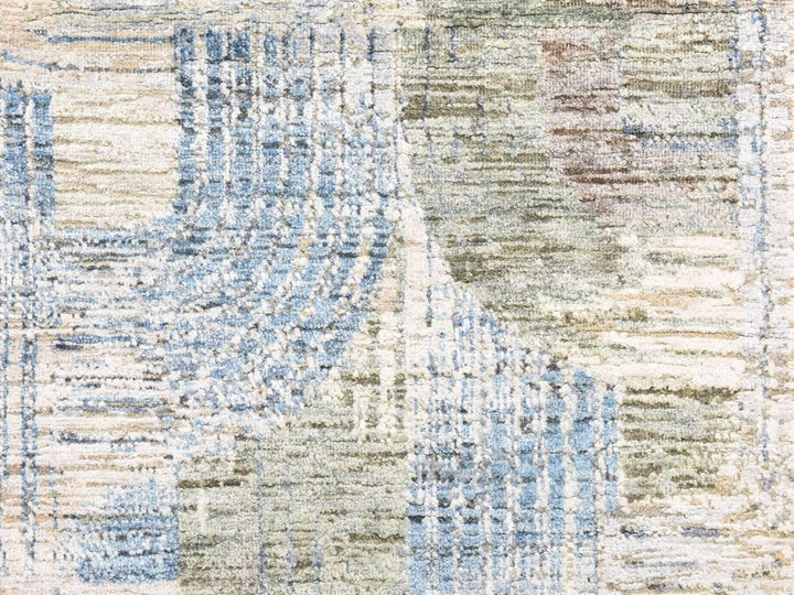 2'8" x 6'1" New Hand Knotted Ivory Wool & Silk Runner Oriental Rug - MOA10278953