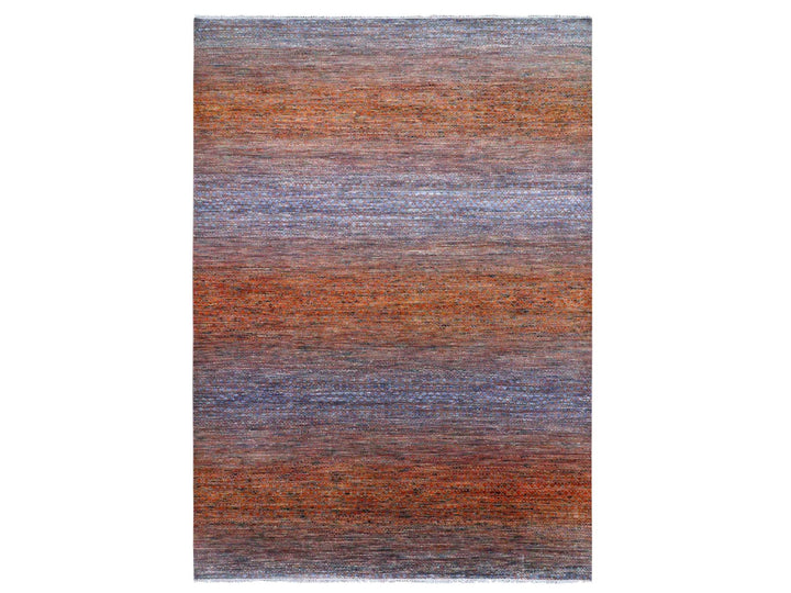 10'3" x 14'0" New Hand Knotted Orange Wool Rectangle Oriental Rug - MOA10279020