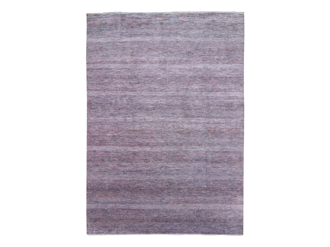10'1" x 14'0" New Hand Knotted Red Wool & Silk Rectangle Oriental Rug - MOA10279112