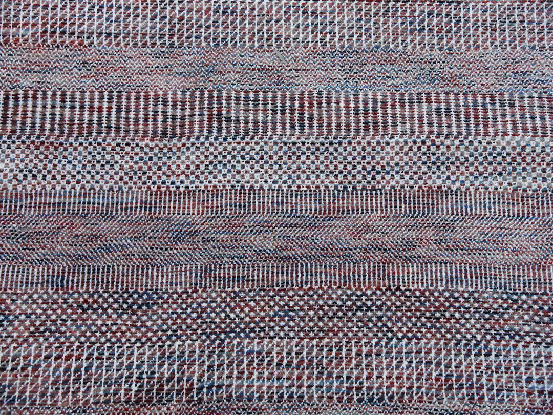 10'1" x 14'0" New Hand Knotted Red Wool & Silk Rectangle Oriental Rug - MOA10279112