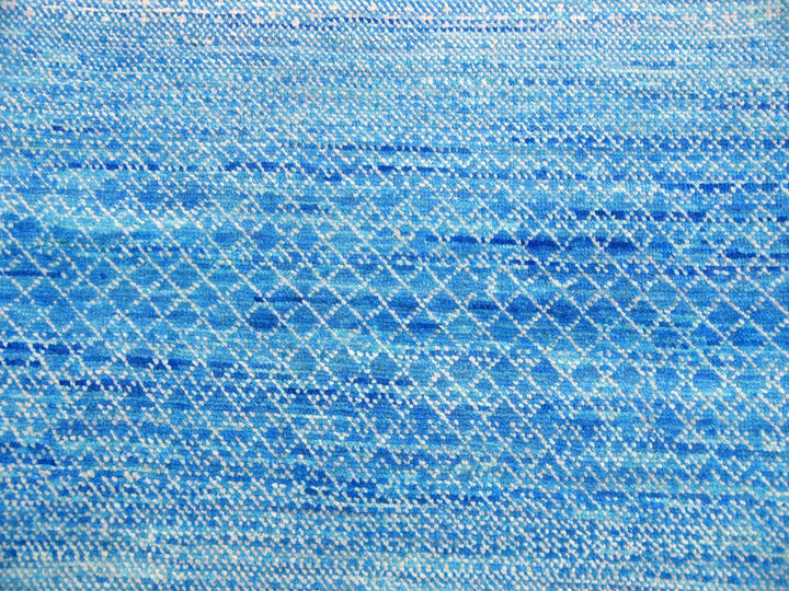 10'0" x 14'3" New Hand Knotted Blue Wool Rectangle Oriental Rug - MOA10279169