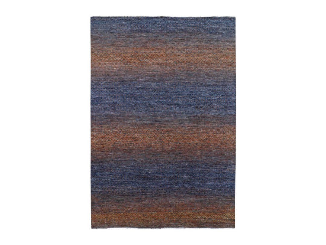 10'0" x 14'5" New Hand Knotted Orange Wool Rectangle Oriental Rug - MOA10279171