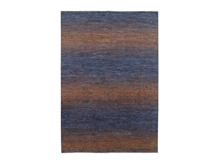 10'0" x 14'5" New Hand Knotted Orange Wool Rectangle Oriental Rug - MOA10279171