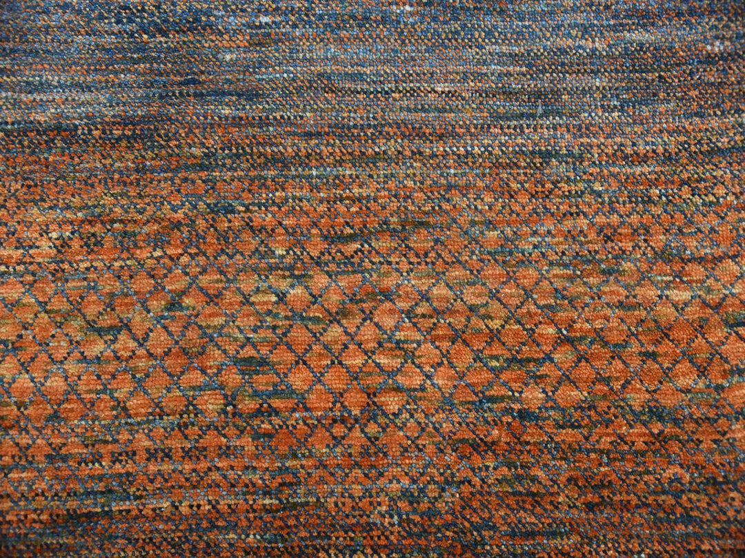 10'0" x 14'5" New Hand Knotted Orange Wool Rectangle Oriental Rug - MOA10279171