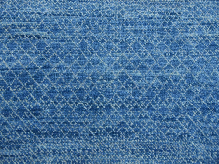 10'0" x 14'4" New Hand Knotted Blue Wool Rectangle Oriental Rug - MOA10279180