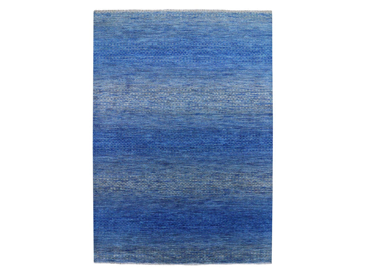 10'3" x 14'4" New Hand Knotted Blue Wool Rectangle Oriental Rug - MOA10279181