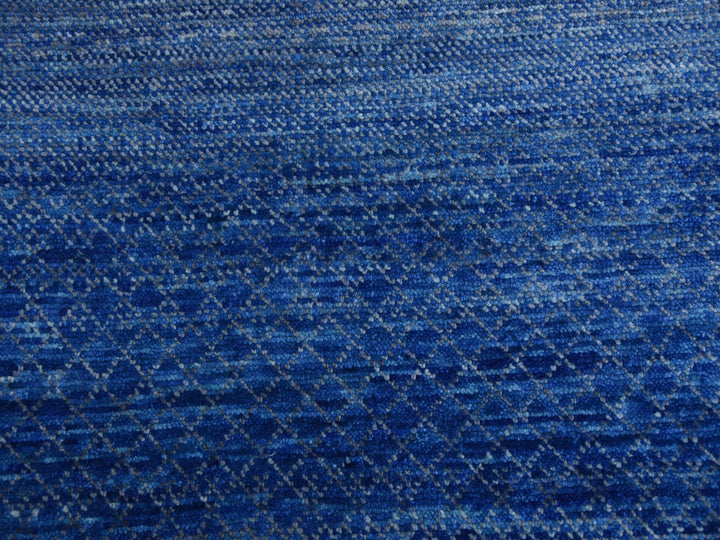 9'3" x 12'6" New Hand Knotted Blue Wool Rectangle Oriental Rug - MOA10279215