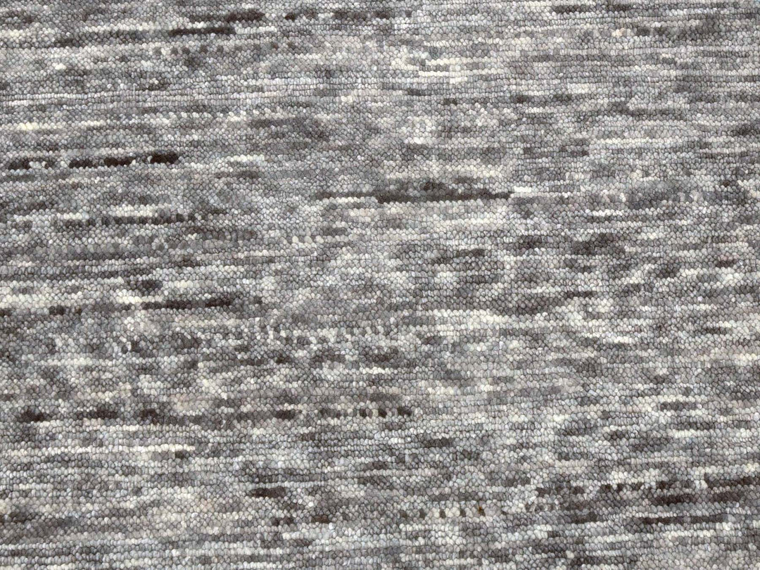 9'2" x 11'10" New Hand Knotted Blue Wool Rectangle Oriental Rug - MOA10279295
