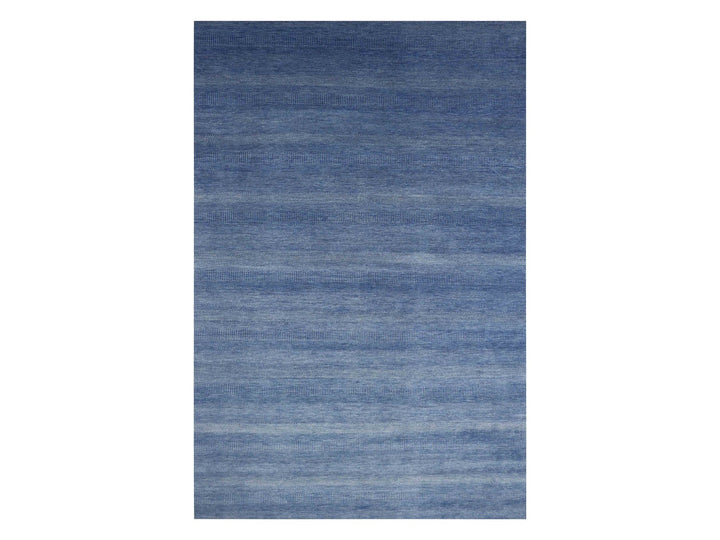12'0" x 18'0" New Hand Knotted Blue Wool & Silk Rectangle Oriental Rug - MOA10279358