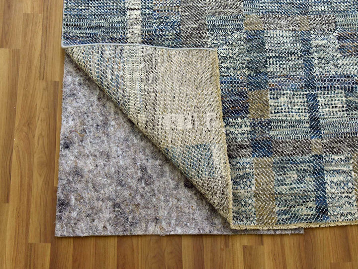 8'2" x 10'2" New Hand Knotted Brown Wool Rectangle Oriental Rug - MOA10279378