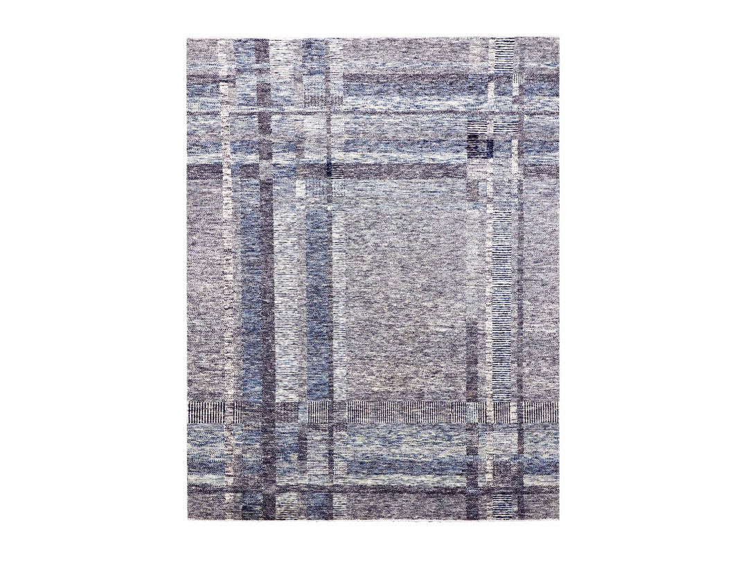 8'0" x 10'2" New Hand Knotted Beige Wool Rectangle Oriental Rug - MOA10279379