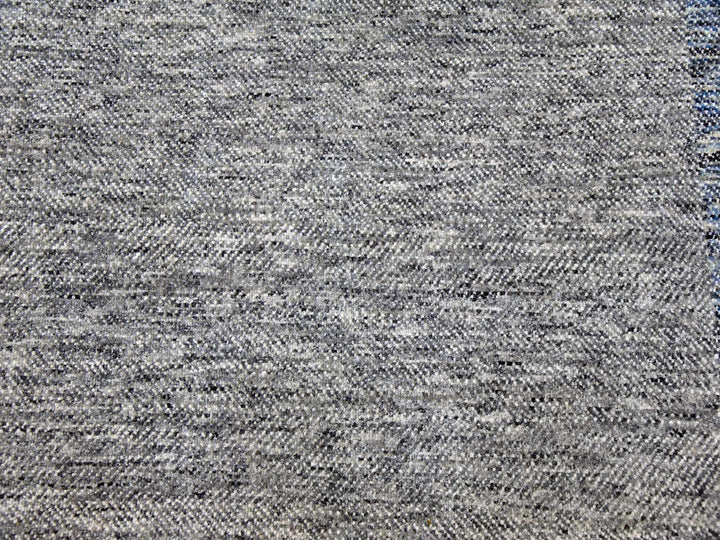 9'0" x 12'1" New Hand Knotted Grey Wool Rectangle Oriental Rug - MOA10279381