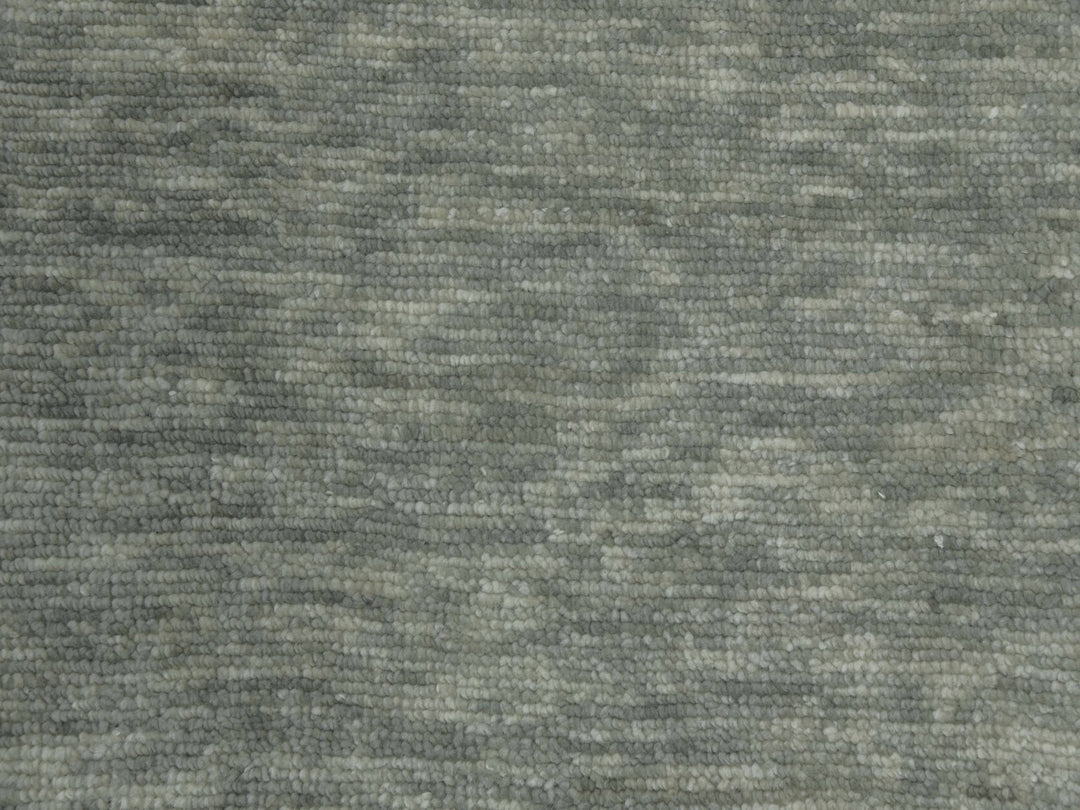 12'2" x 18'3" New Hand Knotted Green Wool Rectangle Oriental Rug - MOA10279414