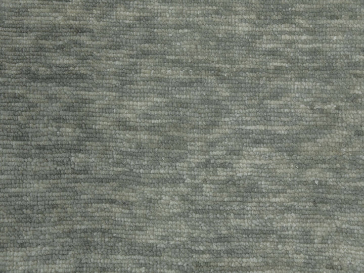 12'2" x 18'3" New Hand Knotted Green Wool Rectangle Oriental Rug - MOA10279414