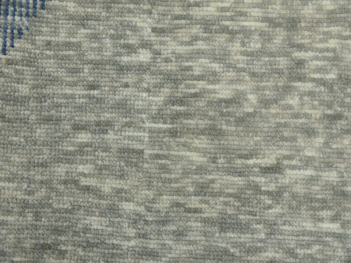 8'2" x 10'4" New Hand Knotted Green Wool Rectangle Oriental Rug - MOA10279418