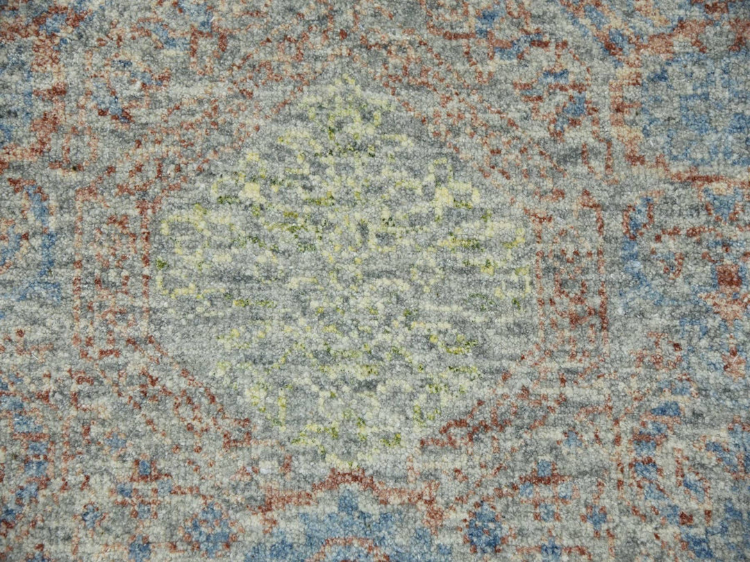 10'0" x 14'2" New Hand Knotted Green Wool Rectangle Oriental Rug - MOA10279436