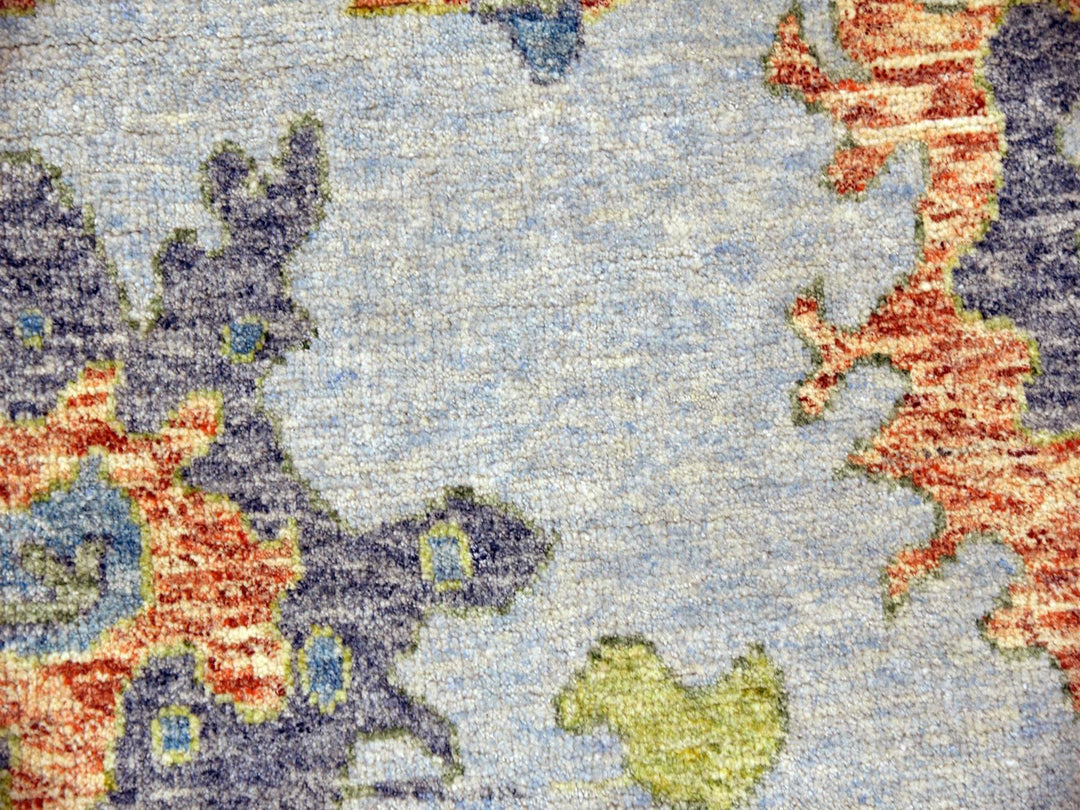 12'0" x 15'3" New Hand Knotted Blue Wool Rectangle Oriental Rug - MOA10279448