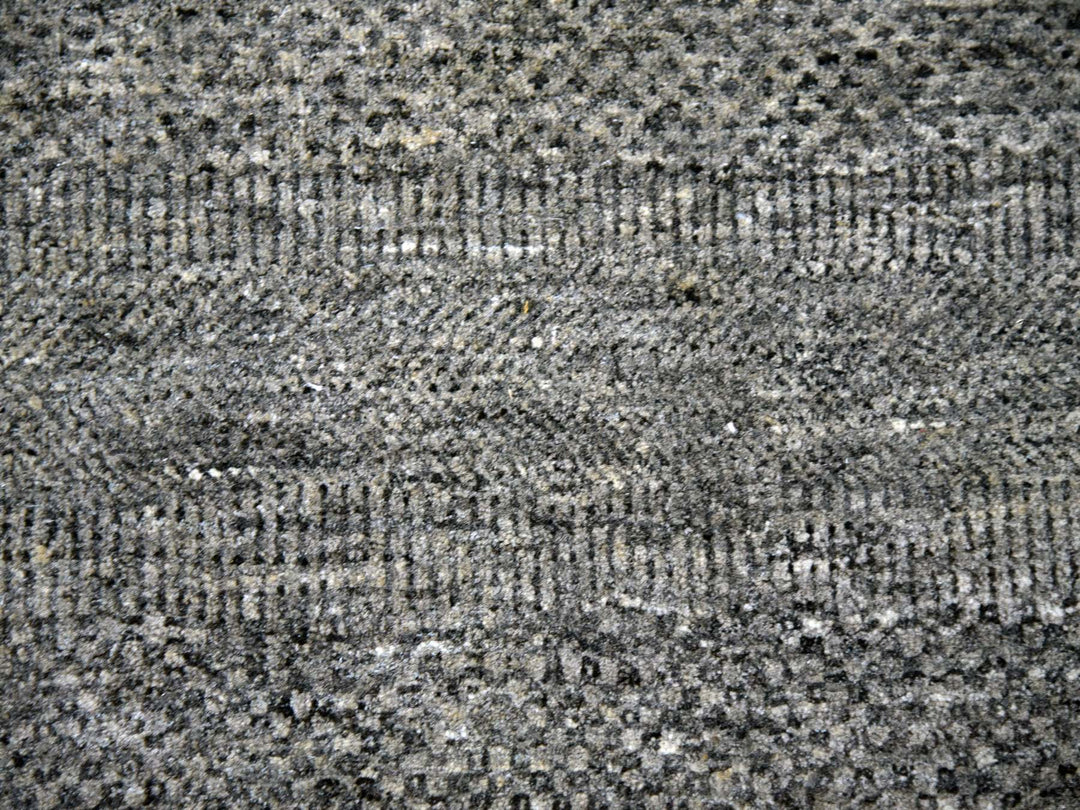 12'0" x 15'1" New Hand Knotted Grey Wool Rectangle Oriental Rug - MOA10279451
