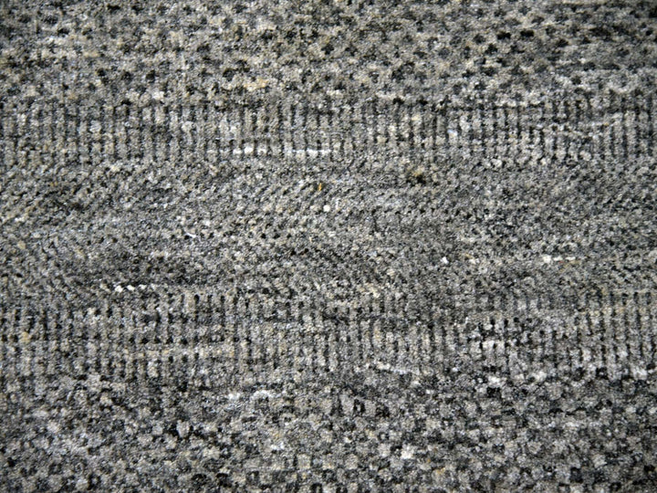 12'0" x 15'1" New Hand Knotted Grey Wool Rectangle Oriental Rug - MOA10279451