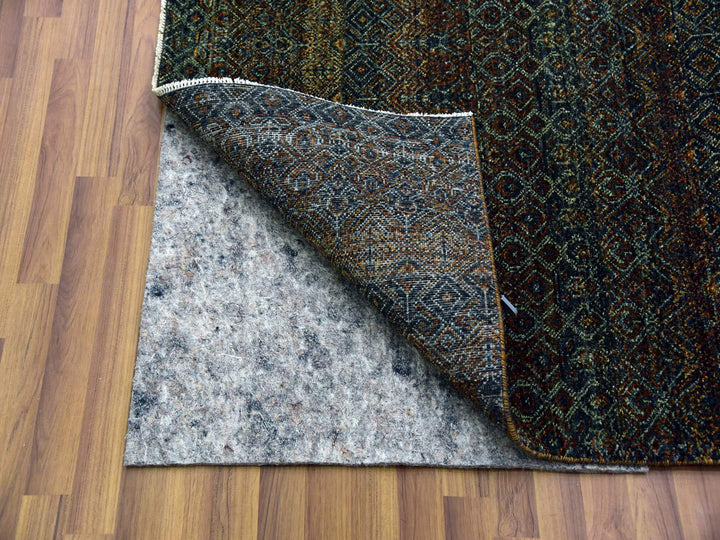 12'0" x 12'0" New Hand Knotted Brown Wool Square Oriental Rug - MOA10279454
