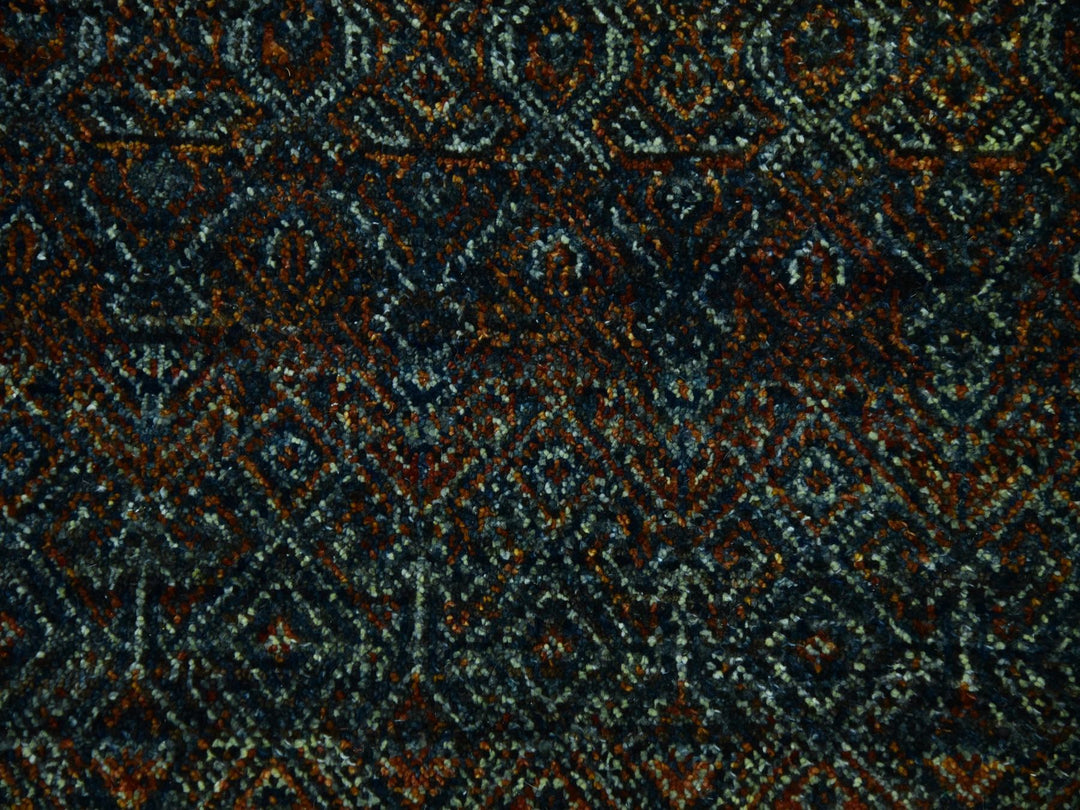 12'0" x 12'0" New Hand Knotted Brown Wool Square Oriental Rug - MOA10279454