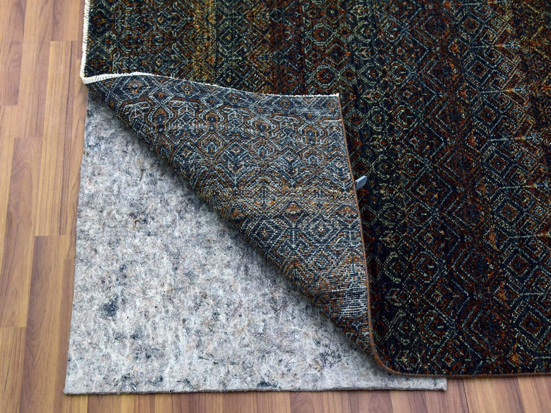 10'0" x 10'0" New Hand Knotted Brown Wool Square Oriental Rug - MOA10279455