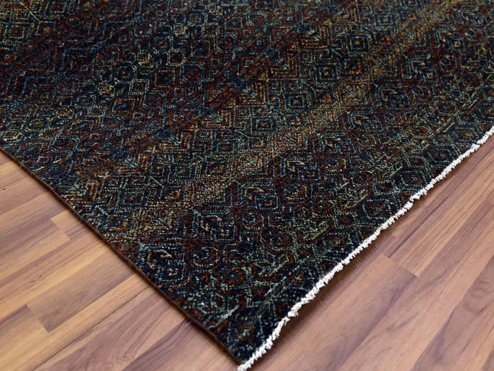 10'0" x 10'0" New Hand Knotted Brown Wool Square Oriental Rug - MOA10279455