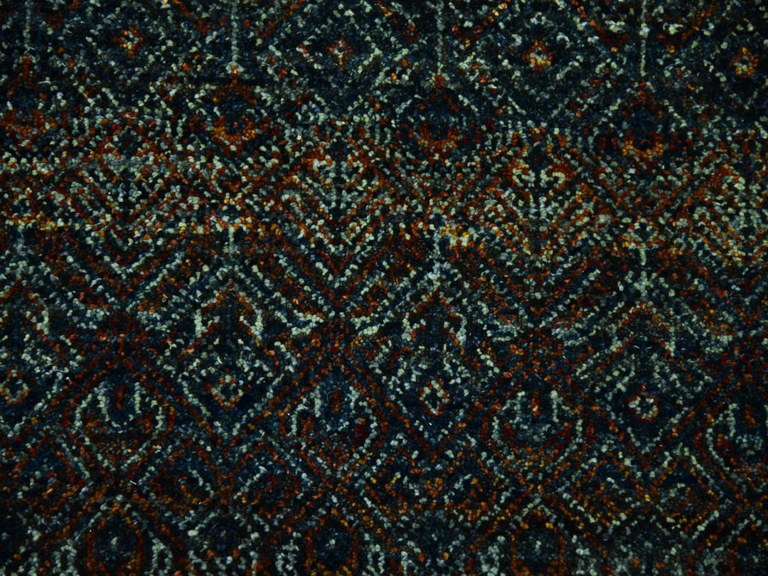10'0" x 10'0" New Hand Knotted Brown Wool Square Oriental Rug - MOA10279455