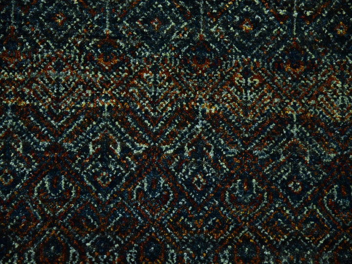 10'0" x 10'0" New Hand Knotted Brown Wool Square Oriental Rug - MOA10279455