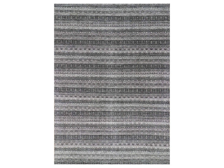 10'0" x 13'10" New Hand Knotted Grey Wool Rectangle Oriental Rug - MOA10279459