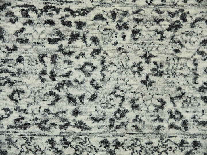 8'0" x 9'10" New Hand Knotted Ivory Wool Rectangle Oriental Rug - MOA10279471