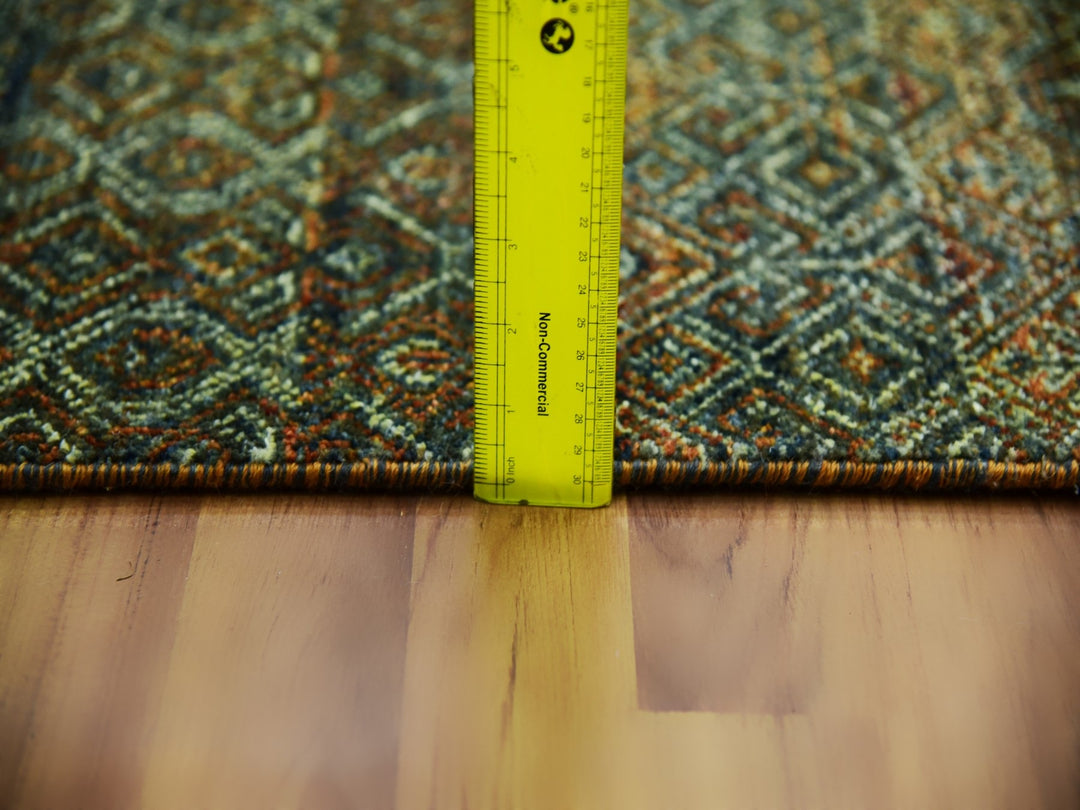 2'6" x 12'0" New Hand Knotted Brown Wool Runner Oriental Rug - MOA10279487