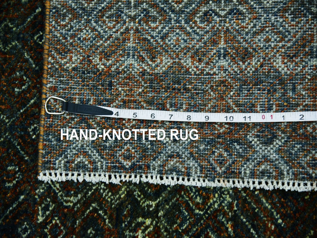 2'6" x 12'0" New Hand Knotted Brown Wool Runner Oriental Rug - MOA10279487